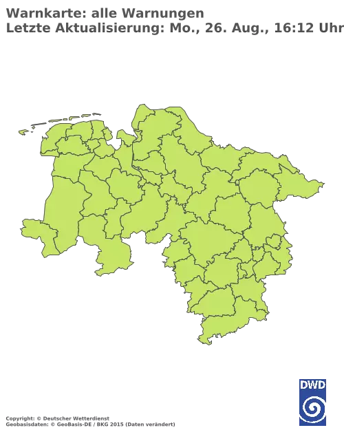 Aktuelle Wetterwarnungen für  Rotenburg (Wümme)